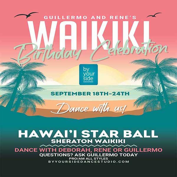 We’re competing at the Hawaii Star Ball ballroom dance competition on September 18-24!