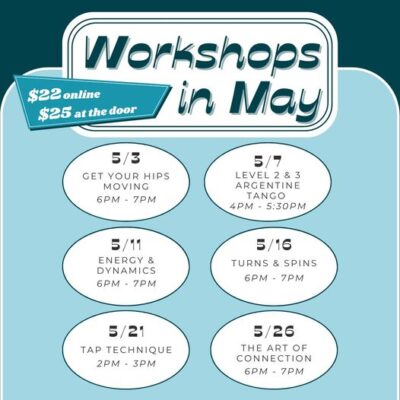 Dance Workshops in May