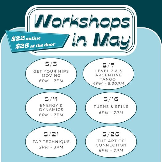 Dance Workshops in May