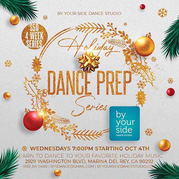 Don’t miss our Holiday Dance Prep Series – a 4-week series for only $50 starting Wednesday October 4th
