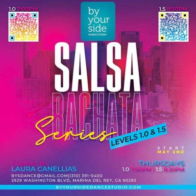 4-week Beginner Salsa & Bachata Series – Only $50 – Starting Thursday, May 2nd