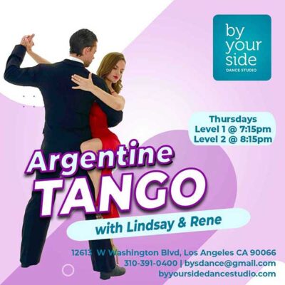 Level 1 & Level 2 Argentine Tango Classes with Lindsay & Rene on Thursdays