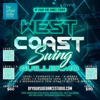 🕺💃 4-Week West Coast Swing Series Level 1, 1.5 & 2 – Starting Sunday, September 7th