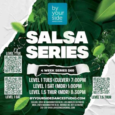 🕺💃 4-week Salsa Series Level 1 and 1.5 – Only $60 – Starting Saturday, October 4th