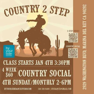 🕺💃 4-week Country Two Step Series – Only $60 – Starting Sunday, January 4th