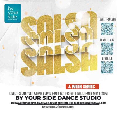 🕺💃 4-week Salsa Dance Class Series Level 1 and Level 1.5 – Only $60 – Starting Tuesday, January 3rd