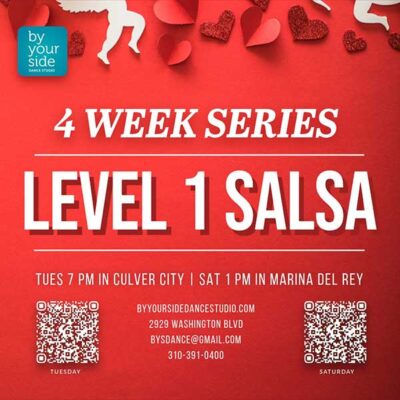 🕺💃 4-week Salsa & Bachata Dance Class Series Level 1.5 and Salsa Level 1.5 – Only $60 – Starting Monday, February 2nd