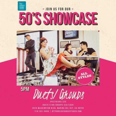 🎶 Rock Around the Clock: Sign Up Now For Our 50’s Themed Dance Showcase! – April 18th @ 5pm