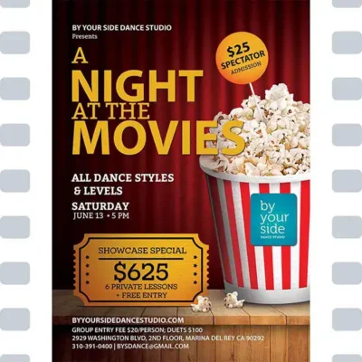 🎬 A Night at the Movies: Sign Up Now For Our Movies Themed Dance Showcase! – June 13th @ 5pm