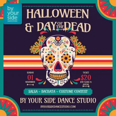 🎃💀 Salsa, Bachata & Spooky Vibes! Don’t Miss our Halloween Salsa Bachata Dance Party – Sunday, November 1st