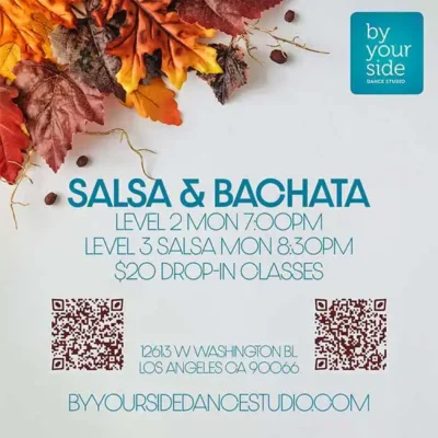 π Unbeatable Value: 4 Weeks of Dance Fun!πΊπ 4-week Salsa & Bachata Series L 1.5 and Salsa L 2 – Drop-ins only $20 per class – Starting Monday, November 2nd